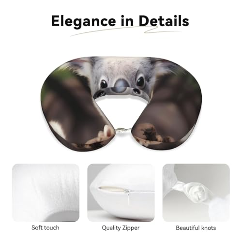 Almohada de viaje de espuma viscoelástica u-shaped suave miniatura 3