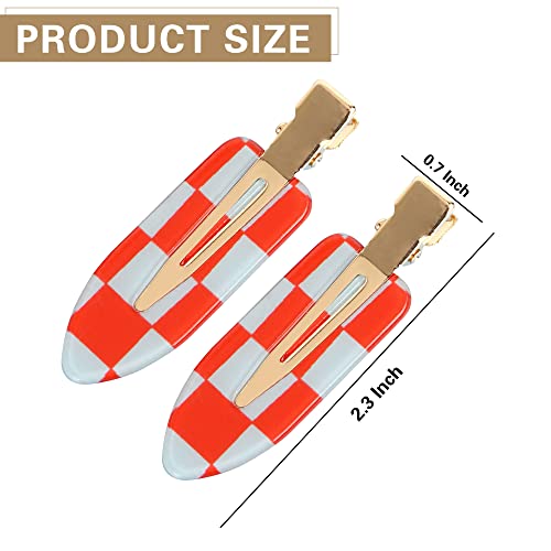 Naisier 10Pcs No Bend Hair Clip No Crease Hair Clips Checker Duckbill Hair Clips Colorful Bang Hair Barrette For Makeup Hairstyle Accessories For Women Girls Cute Hair Barrettes,Big Plaid. #TOP3