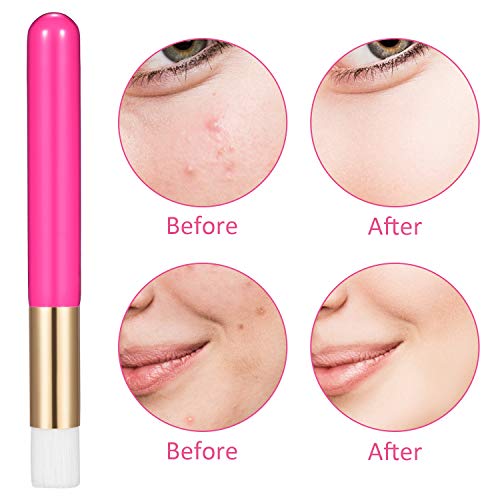 Brosse extensions de cils rose rouge pour routine beauté - 4