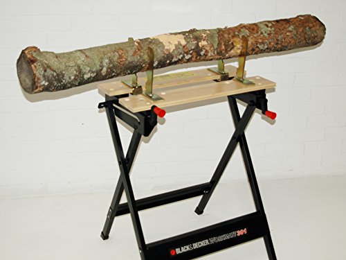 Forest Master Smart Splitter Manual Log Splitter Axe Wedge Maul & Forest Master Log Bench Jaws for Workbench - Image 5