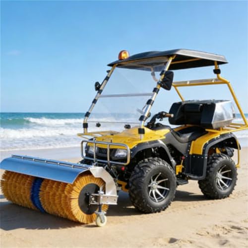 Ride On Sand & Snow Cleaning Vehicle with Rotary Brush