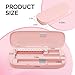 MelodySusie Acrylic Nail Tool Storage Box, Portable Dustproof Stand Displayer Holder Organizer Container Manicure Efile Accessories Nail Drill Kit Case, Travel Salon Home, Pink(Only Box)
