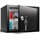 Grimtron Small Safe - (0.22 cu. ft.) Mini Money Box with...