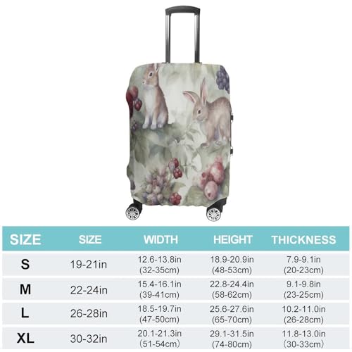 Housse de bagage lapin polyester protection voyage valise XL - 2