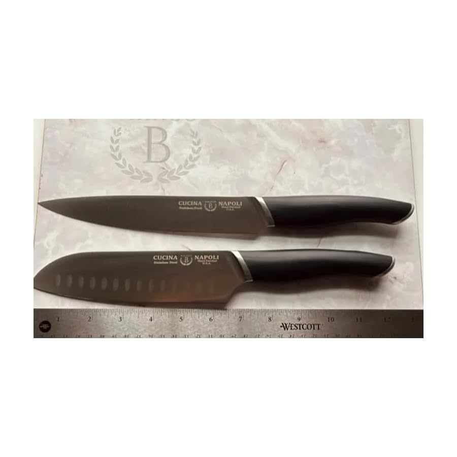 15-Piece-Premium-Cooking-Knife-Set-Includes-Chef-Knife-Bread-Knife-Slicing-Knife-Sankotu-Knife-Utility-Knife-Pairing-Knife-with-Cherry-Wood-Block-Made-in-USA Cucina Napoli 15 Piece Premium Cooking Knife Set | Includes Chef Knife, Bread Knife, Slicing Knife, Sankotu Knife, Utility Knife & Pairing Knife with Cherry Wood Block | Made in USA