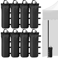 XHYASD 8 Stück Pavillon Gewichte Sandsäcke 50x20cm, Beschwerungstaschen für Pavillon Zelt Beine, 800D Oxford Stoff Sandsack mit Klettverschluss, Gewichte für Garten, Strand und Camping
