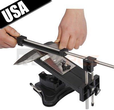Priority Chef Knife Sharpener, Professional Kitchen Sharpening Knife Sharpener System Fix-angle With 4 Stones