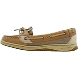 Sperry Womens Angelfish Boat Shoe, Linen/Oat, 5