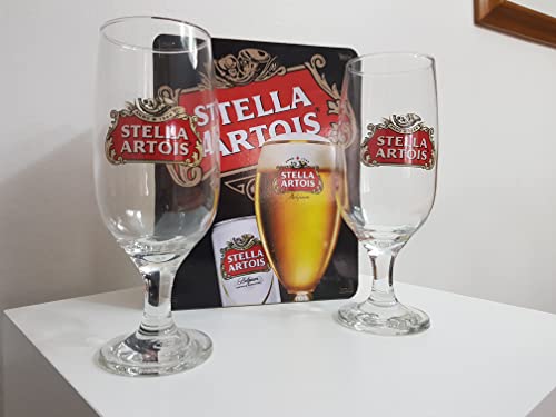 Kit Bar Cerveja 3 Peças – 2 Taças + Estojo de Madeira