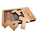 Creative Crafthouse Stewart Coffin's Martin's Menace Wooden Puzzle - Brain Teaser for Adults, 4 Piece Laser Cut, Impossible Puzzles Series, Handmade Gift, Puzzles for Adults