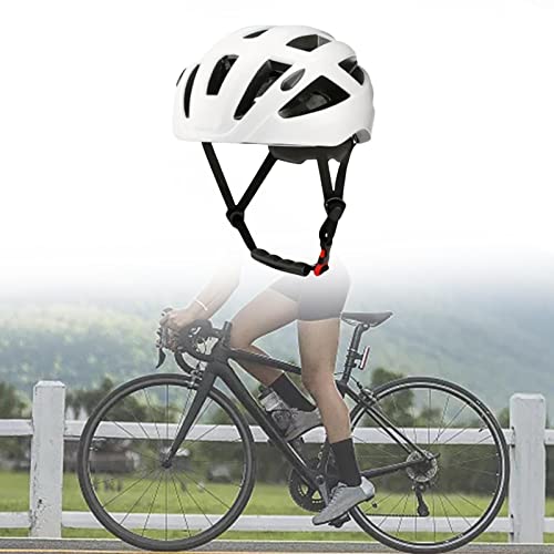 Casco de bicicleta cómodo que no da calor gracias a su carcasa transpirable blanca 5