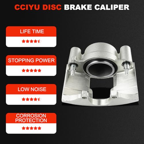 Image of cciyu Front Right Disc Brake Caliper without Bracket 184347 | For Chevy,For Dodge,For GMC Models - For C3500,For Express 2500,For Express 3500,For K3500,For Ram 2500