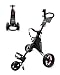 CaddyTek Deluxe 3 Wheel Golf Push Cart Version 3, CaddyLite 11.5 V3-Black