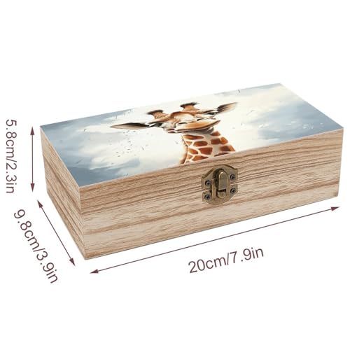 Coffre de rangement bois en forme de girafe une idée cadeau originale - 3
