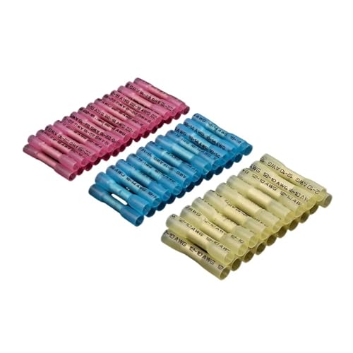 Conectores a tope termorretráctiles impermeables para cables de alta protección, 200 uds