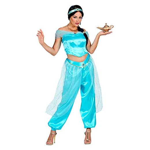 Widmann 09884 Disfraz de princesa árabe, mujer, azul , color/modelo surtido