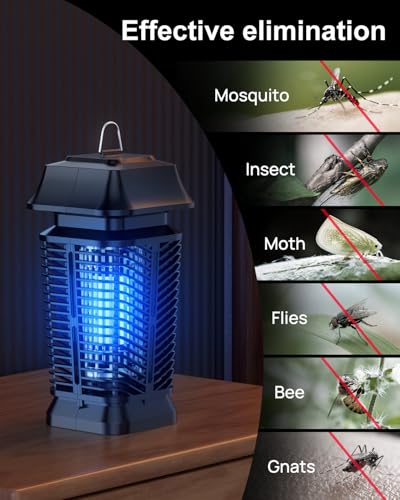 Mosquito Zapper, Meilen Bug Zapper Outdoor, Electric 4000V Fly Zapper Waterproof Bug Zapper Indoor,