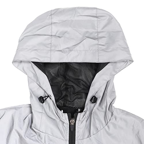 Jaqueta Com Capuz para Ciclismo, Malha Respirável, Ampla Aplicação, Ciclismo, Caminhada Totalmente R
