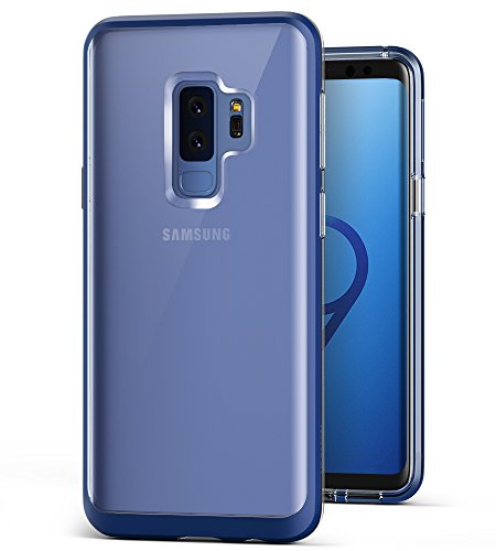 Galaxy S9 Plus Case :: VRS :: Transparent Crystal Thin Cover :: Clear Slim Fit :: Hard Drop Protective Bumper for Samsung Galaxy S9 Plus (Crystal Bumper - Deep Sea Blue)