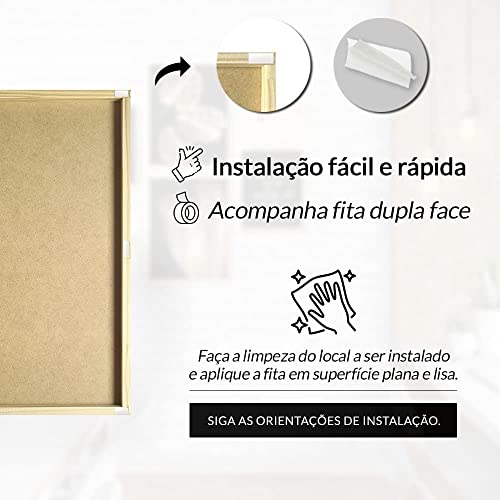 Kit 4 Quadros Decorativos Tropical Botanico para Cozinha Corredor e Sala