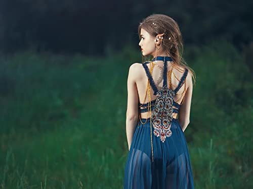 Selfwimg Angel Wings Wrap Earrings Elf Fairy Ear Cuffs For Women Girls, Handmade Metal Bird Wings Pearls Tassel Drop Dangle Earrings Elven Accessories Costume Vintage Jewelry #TOP7