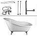 Barclay Butera Tub Kit 67" CI Slipper, Shwr