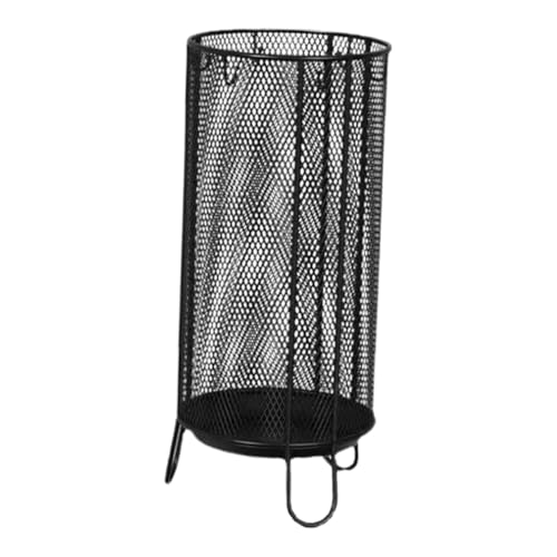 Porte-parapluie noir Zerodeko contre les sols mouillés avec bac de récupération