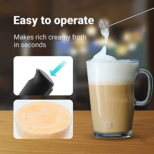 image for ELEOPUS Milk Frother Handheld Electric Coffee frother Chocolate Shaker