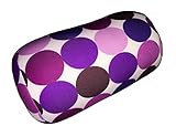 Microbead Bolster Polka Dot Roll Pillow (Cranberry)