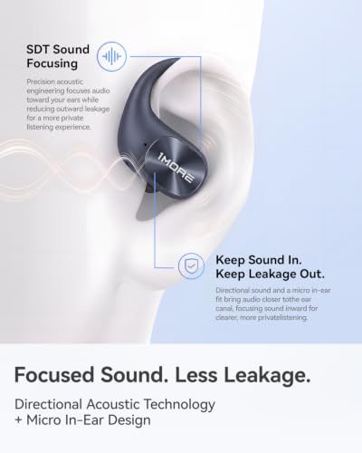1MORE Open Ear Earbuds, 2026 Running Ear Buds Over Ear Headphones Wireless - image 4