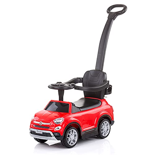 Chipolino Rutschauto FIAT 500X Musik Zwei Becherhalter, Stauraum unter dem Sitz, Farben:rot – Bild 5