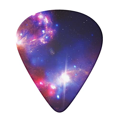 Universe Lot de 6 médiators pour guitare acoustique et électrique Motif étoiles étoilées - Les Beatles, Paul McCartney, John Lennon, RIngo Starr, George Harrison Universe Lot de 6 médiators pour guitare acoustique et électrique Motif étoiles étoilées – Image 4