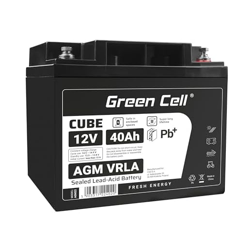 Green Cell Recambio de Batería Gel AGM 12V 40Ah Rechargeable Pila Sellada de Plomo ácido batería sin Mantenimiento Batería de Reemplazo para Sillas de Ruedas Solar Carro de Golf