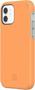 Incipio Duo Case Compatible with iPhone 12 & iPhone 12 Pro - Clementine Orange/Gray