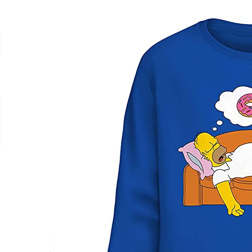 The Simpsons Long Sleeve Shirt Krusty the Clown, Lisa, Bart, Homer Long Sleeve Tee Graphic T-Shirt (Royal, X-Large) by The Simpsons - Used condition - Image 6