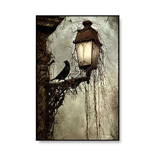Images decoratives goth dark art corbeau pour transformer un salon terne