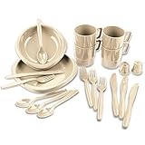 Das sehr pflegeleichte Material kann nach Benutzung einfach abgespült werden und das Essbesteck zusammen gestapelt verstaut werden