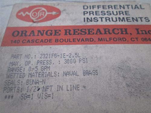 Orange Research 2321FG-1E-2,5L Flow Sensor