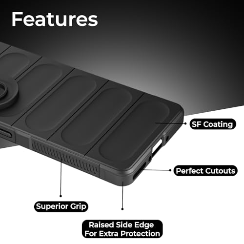 Image of A rtistque Back Cover Case for iQOO Z10R 5G / Vivo V50 5G / Vivo T4R 5G / V50E 5G / V50 Elite Edition | with Inner Fabric | Stylish AirBag Case | Liquid Silicone | Anti Slip Grip | Back Cover - Black