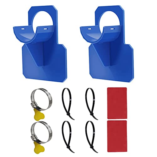 Soporte para manguera de piscina, protección contra torceduras, de plástico, 2 piezas, soporte para tuberías, evita la carga y perforación, compatible con piscinas Intex y Bestway Cover
