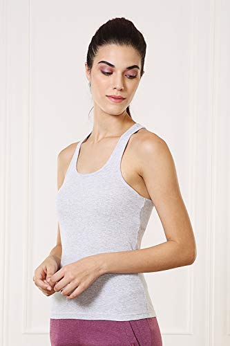 Image of Van Heusen Women's Racerback 100% Cotton Tank Top | Super Combed Cotton | Breathable Fabric | Anti-Bacterial Tech | Color Fresh Technology | Keeps You Fresh | Sweat Absorbent | Everyday Comfort | Style 11202 | Available in Pack of 1 & 2