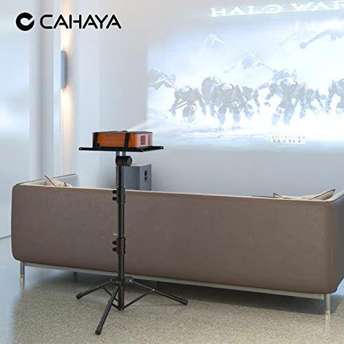 CAHAYA Projektor-Stativ, verstellbar, stabil für Tablets & Handys & Buchhöhe 66 cm bis 130,8 cm Multifunktionaler Laptop-/DJ-Rack-Ständer, tragbar für Outdoor-Filme CPS0331