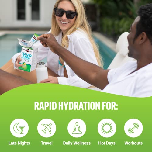 Force Factor Liquid Labs Electrolytes Powder, Hydration Packets To Make Electrolyte Water With 5 Essential Electrolytes, Vitamins, Minerals, And Antioxidants, Lemon-Lime Flavor, 20 Stick Packs #TOP6