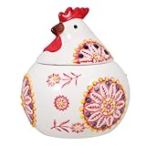 iplusmile Pot à épices bol à sel en forme de poulet pot de Pâques Décoration de la fête d'automne la forme de la poule peut sucrier en forme de poulet pot de chips bonbonnière céramique