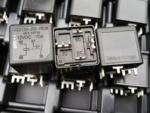 Relé 12V 70A de 4 pines V23134-J55-X838 para mantenimiento de coche