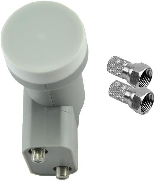 TECATEL Illusion Twin LNB with 2 Outputs Universal, Grey