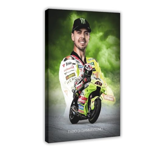 ROKSSY Poster Fabio Di Giannantonio MotoGP 2025 - Décoration murale pour salon, chambre à coucher - 30 x 45 cm