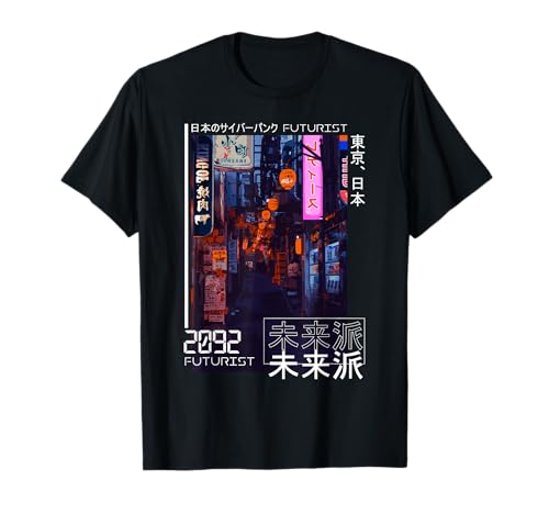 Japanese Cyberpunk Tokyo Streetwear Aesthetic Japan Lover Camiseta