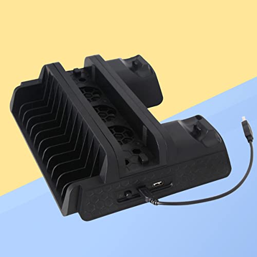 Toyvian 2Pcs Ps4 Stand Cooling Ps4 Vertical Stand Vertical Station Stand Ps4 Cooling Fan Stand Fan Vertical Stand #TOP5