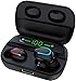 GOSCIEN Bluetooth Kopfhörer Kabellos In Ear mit Mikrofon, Wireless Sport Earbuds Integriertem Bass, IPX5 Wasserdicht, Bluetooth 5.0, CVC 8.0 Geräuschisolierung, LED Anzeige 3500mAh Ladebox, Schwarz